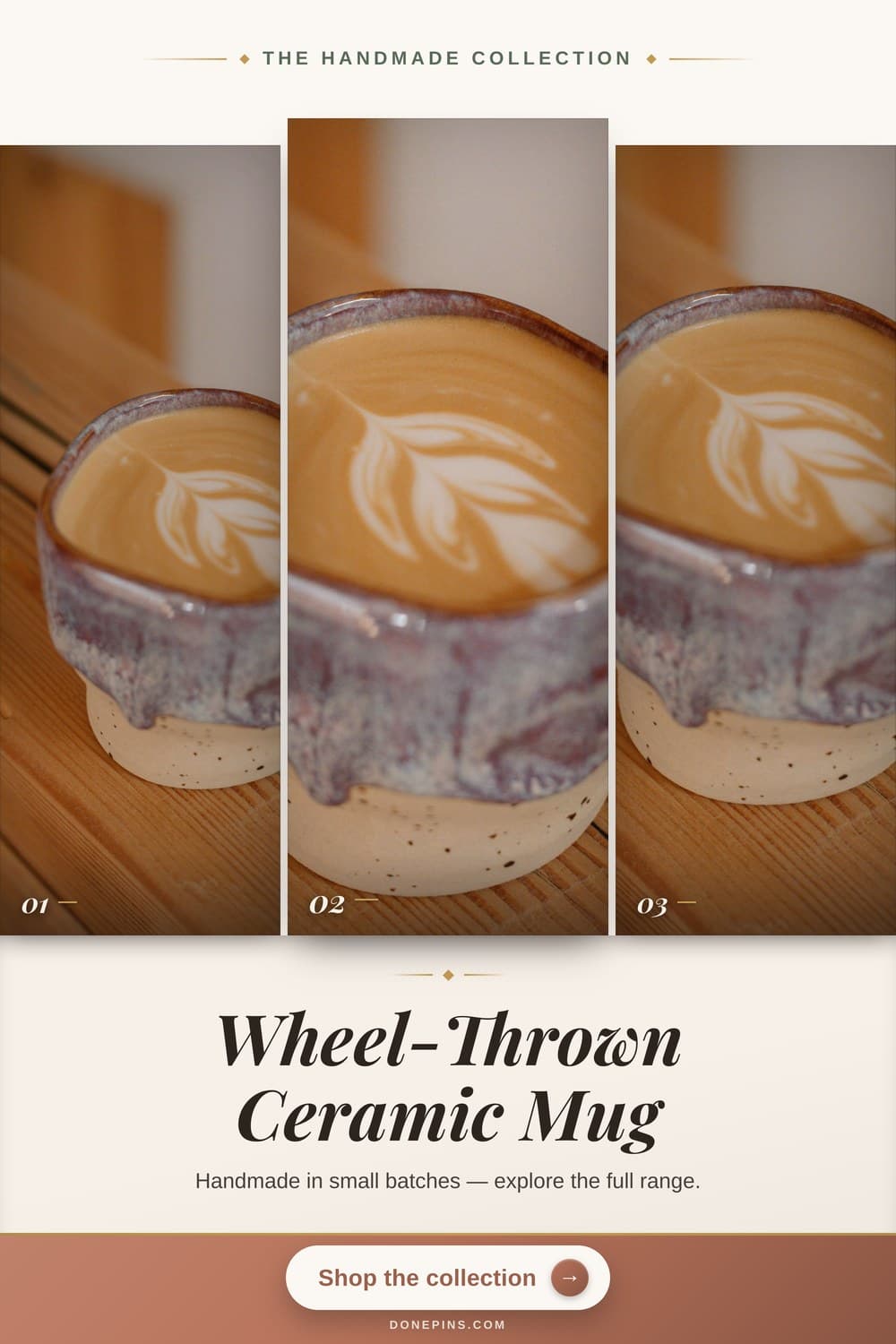 DonePins engine output — Etsy · Wheel-Thrown Ceramic Mug