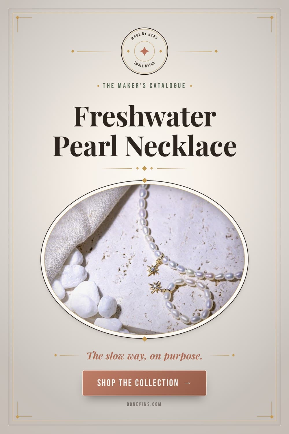 DonePins engine output — Etsy · Freshwater Pearl Necklace
